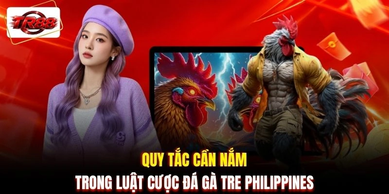 Quy tắc cần nắm trong luật cược đá gà tre Philippines